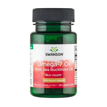Swanson Omega-7 Oil from Sea Buckthorn Oil, kapsułki, 30 szt.