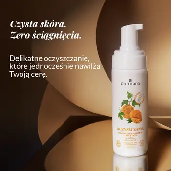 Orientana, nawilżająca pianka do mycia twarzy Gurdlina Japońska, 150 ml