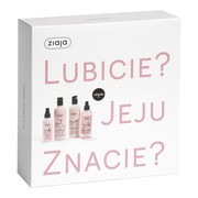 Zestaw Ziaja Jeju, żel do ciała, 300 ml + mgiełka do twarzy i ciała, 200 ml + szampon, 300 ml + dwufazowa odżywka do włosów w sprayu, 125 ml