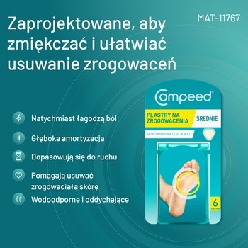 Compeed Plastry na zrogowacenia na podeszwach, 6 szt.