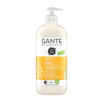 Sante, szampon regenerujący z organiczną oliwą i proteinami z grochu, 500 ml