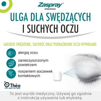 Zaspray, spray na powieki, 10 ml