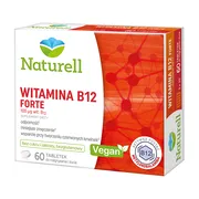 Naturell Witamina B12 FORTE, tabletki do rozgryzania i żucia, 60 szt.