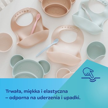 Canpol Babies, miseczka silikonowa z przyssawką, 330 ml, zielona, 1 szt.