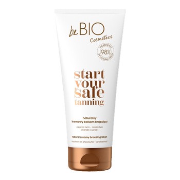 BeBio Start Your Safe Tanning, naturalny kremowy balsam brązujący, 200 ml