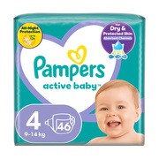 Pampers Active Baby 4 (9−14 kg), pieluszki jednorazowe, 46 szt.