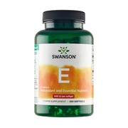 Swanson Witamina E 400IU, kapsułki żelowe, 250 szt.