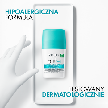 Vichy, antyperspirant w kulce 48h, przeciw śladom na ubraniach, 50 ml