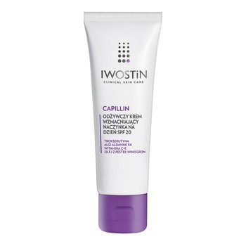 Iwostin Capillin, wzmacniający krem na naczynka, SPF 20, bogata konsystencja, 40 ml