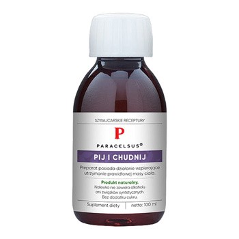 Paracelsus, Pij i chudnij, płyn, 100 ml