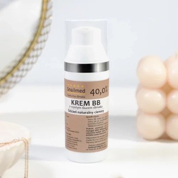 Snailmed, krem BB ze śluzem ślimaka i woskiem pszczelim, naturalny ciemny, 50 ml