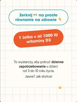 HealthLabs MyKids Vitamin D3, żelki, smak jabłkowy, 60 szt.