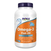 NOW Foods Omega-3 Moleculary Distilled, kapsułki, 200 szt.