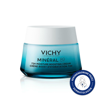 Vichy Mineral 89, krem nawilżająco-odbudowujący 72h lekki, 50 ml