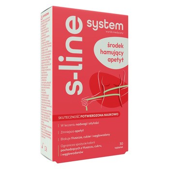 S-line System, preparat hamujący apetyt, tabletki, 30 szt.