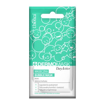 Dermomask DayActive Bubble Mask, maseczka z aloesem i zieloną herbatą, 10 ml
