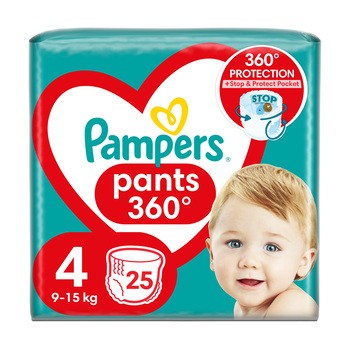 Pampers Pants 4 (9−15 kg), pieluchomajtki jednorazowe, 25 szt.