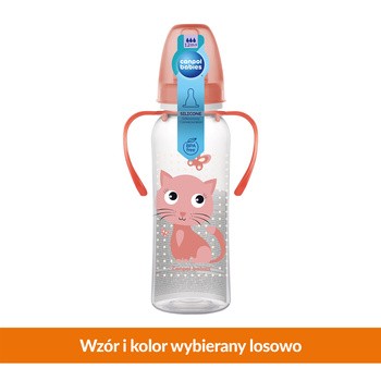 Canpol, butelka dekorowana (BPA 0%), Wesołe Zwierzaki, 250 ml