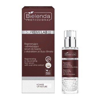 Bielenda Professional SupremeLAB Power of Nature, regenerująco-odmładzające serum do twarzy z ekstraktem ze śluzu ślimaka, 30 g
