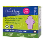 Silver Care, podpaska wielorazowa z certyfikowanej bawełny organicznej, na noc, 1 szt.