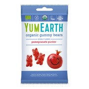 YumEarth, żelki owocowe miśki o smaku granatu BIO, 50 g