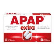 Apap Extra, 500 mg + 65 mg, tabletki powlekane, 10 szt.