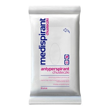 Medispirant, antyperspirant, chusteczki, 20 szt.