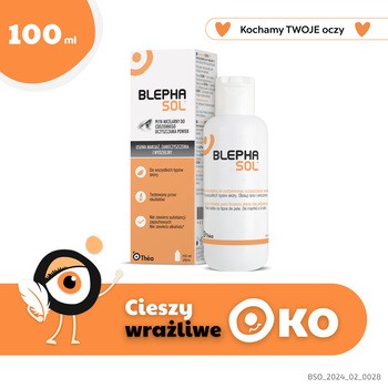Blephasol, płyn micelarny do pielęgnacji wrażliwych powiek, 100 ml