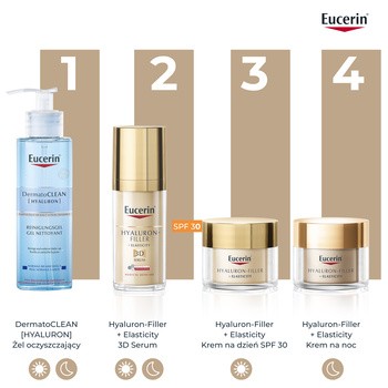 Eucerin Hyaluron Filler + Elasticity, przeciwzmarszczkowy krem na dzień SPF 30, 50 ml