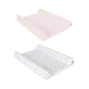 Ceba Baby pokrowiec na przewijak Candy Pink + Pink Stars 50 x 70-80, 2 szt.