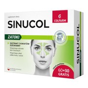 Sinucol Zatoki, tabletki powlekane, 90 szt. (60 szt. + 30 szt.)