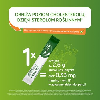 Danacol Plus, żel doustny, 15 ml, 21 saszetek