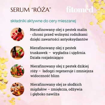 Fitomed, serum olejowe do cery mieszane, róża, 27 g