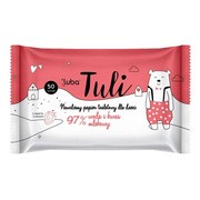 Luba Tuli, nawilżany papier toaletowy, 97% woda i kwas mlekowy, 50 szt.