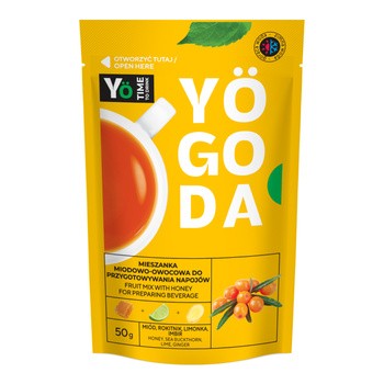 Yogoda, mieszanka miodowo-owocowa z rokitnikiem, 50 g