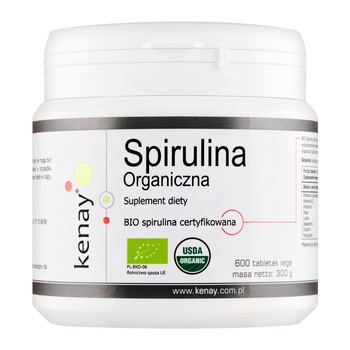 KENAY Spirulina Organiczna, tabletki, 600 szt.