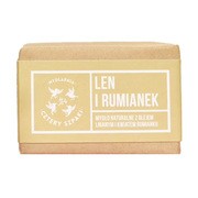 Mydlarnia 4 Szpaki, naturalne mydło w kostce, Len i Rumianek, 110 g