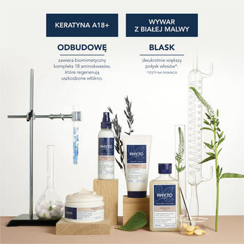 Phyto Repair, odbudowujący szampon z keratyną, 250 ml