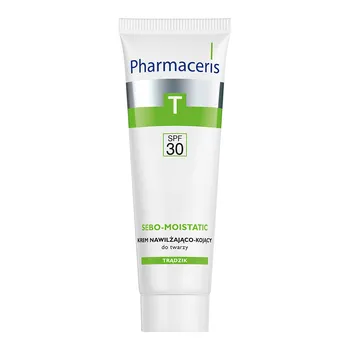 Pharmaceris T Sebo-Moistatic, krem nawilżająco-kojący do twarzy, SPF 30, 50 ml