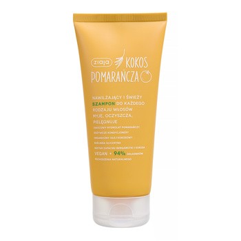 Ziaja Kokos Pomarańcza, szampon nawilżający i świeży, 200 ml