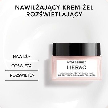 Lierac Hydragenist, nawilżający krem-żel rozświetlający, 50 ml