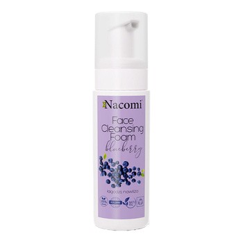Nacomi, oczyszczająca pianka do twarzy Borówka, 150 ml