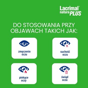 Lacrimal Natura Plus, krople do oczu, 10 ml