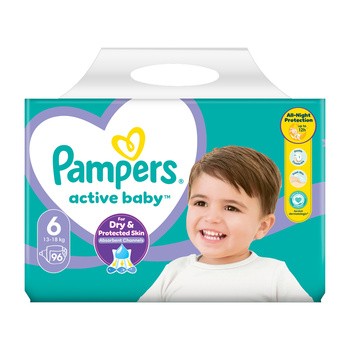 Pampers Active Baby 6 (13−18 kg), pieluszki jednorazowe, 96 szt.