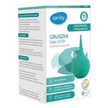 Sanity, Gruszka katar STOP, z miękką końcówka nr 11, 1 szt.
