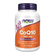 Now Foods CoQ10 400 mg z lecytyną i witaminą E, kapsułki, 60 szt.