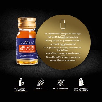 Zestaw Salvitis Collagen Flex 12000, płyn, 30 ml x 15 szt.