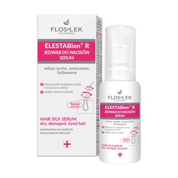 Flos-Lek Elestabion R, Jedwab do włosów suchych, zniszczonych i farbowanych, serum, 30 ml