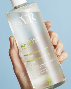 SVR Sebiaclear Eau micellaire, oczyszczający płyn micelarny, 400 ml