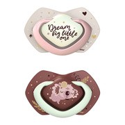 Canpol Babies, smoczek silikonowy symetryczny, Sleepy Koala, 0-6 m, 2 szt
